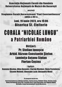 Stagiunea Corală Bucureșteană Paul Constantinescu, ediția a XII-a, Corala 